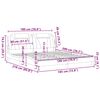 vidaXL Bedframe "Viana" zonder matras kunstleer grijs 180x200 cm