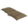vidaXL Stoelkussens 4 st hoge rug 120x50x7 cm stof gemêleerd taupe