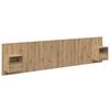 vidaXL Hoofdbord Met Kast 3 st Artisan Eiken Bewerkt hout