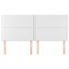 vidaXL Hoofdbord wit 180x5x118/128 cm kunstleer