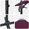 vidaXL Parasol Bordeaux Rood 351 x 250 x 260 cm Polyester en Aluminium