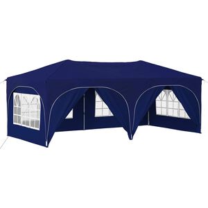 vidaXL Pop-up partytent 575 x 288 x 245 cm Blauw Oxford Stof