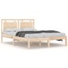 vidaXL Bedframe massief hout 140x190 cm