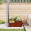 vidaXL Tuin Bloempot Roestig 100 x 100 x 48 cm Cortenstaal