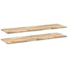 vidaXL Wandschappen 2 st zwevend 140x40x2 cm onbehandeld acaciahout