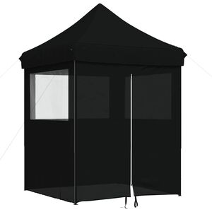 vidaXL Partytent Zwart 200 x 200 x 306 cm Oxford Stof