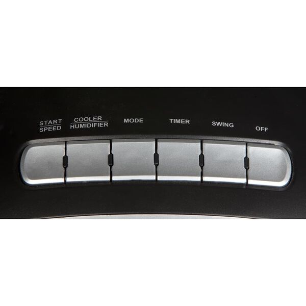 DOMO Luchtkoeler 110 W 89,5 cm zwart en zilver DO152A