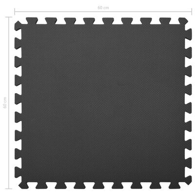 Relaxdays Beschermmat Fitness - 60 X 60 Cm - Sportmat Vloer Onderlegmat Fitnessmat