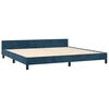 vidaXL Bedframe zonder matras 200x200 cm fluweel donkerblauw