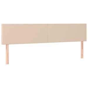 vidaXL Hoofdborden 180x5x78/88 cm kunstleer cappuccinokleurig