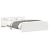 vidaXL Bedframe met hoofd- en voeteneinde wit 140x200 cm