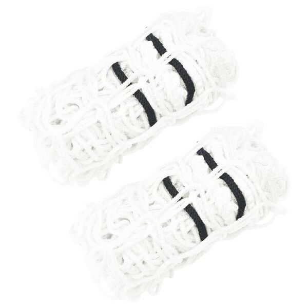 vidaXL Hooinetten 2 st 100x100 cm rond polypropeen wit