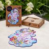 UNIDRAGON Puzzel Inspiring Unicorn 195 stukjes medium 26x32 cm hout