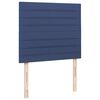 vidaXL Boxspring met matras en LED stof blauw 120x190 cm