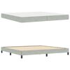 vidaXL Boxspringbed met matras Lichtgrijs 200 x 200 cm Stof