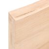 vidaXL Wastafelblad 100x30x(2-6) cm onbehandeld massief hout