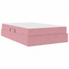 vidaXL Opbergbed met matras met matras Roze 120 x 200 cm Fluweel