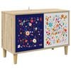 vidaXL Tv-meubel MAINZ 69 x 33 x 50 cm Sonoma Bewerkt hout