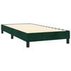 vidaXL Boxspring met matras fluweel donkergroen 90x190 cm