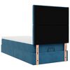 vidaXL Ottoman bed met matrassen en LED's 90x200cm fluweel donkerblauw