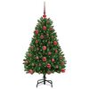 vidaXL Kunstkerstboom met 150 LED Groen 120 cm PVC en Metaal