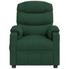 vidaXL Fauteuil verstelbaar elektrisch stof donkergroen