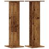 vidaXL Speakerstandaards 2 st 30x30x95 cm bewerkt hout oud houtkleurig