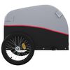 vidaXL Fietstrailer 45 kg ijzer zwart en rood