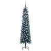 vidaXL Kunstkerstboom met 300 LED Groen 180 cm PVC en Plastic en Staal