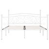 vidaXL Bedframe met lattenbodem metaal wit 180x200 cm