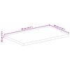 vidaXL Tafelblad rechthoekig 50x30x3,8 cm massief gerecycled hout