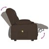 vidaXL Massagestoel 2-zits verstelbaar bekerhouders kunstleer bruin