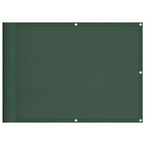 vidaXL Balkonscherm 75x700 cm 100% oxford polyester donkergroen
