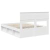 vidaXL Bedframe met hoofdeinde Wit 140 x 190 cm Massief grenenhout