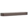 vidaXL Plantenbak 396x100x36 cm gegalvaniseerd staal bruin