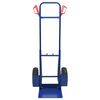 vidaXL Handtrolley Blauw en Rood 49,5 x 53 x 114 cm Staal
