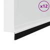 vidaXL Zelfklevende Deurborstels 12 pcs Wit 100 cm Aluminium Legering