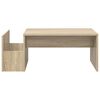 vidaXL Salontafel Sonoma Eiken 90 x 45 x 35 cm Bewerkt hout