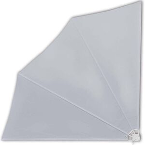 vidaXL Balkonscherm inklapbaar 140x140 cm grijs