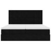 vidaXL Ottoman bed met matrassen en LED's 180x200cm fluweel zwart