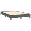 vidaXL Bedframe zonder matras 120x190 cm kunstleer grijs