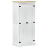 vidaXL Kasten Wit 76 x 50 x 170 cm Massief grenenhout
