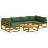 vidaXL Bankstel 7 st Naturel Massief Acaciahout