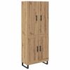 vidaXL Hoge kast 2 st Artisan Eiken 69,5 x 34 x 180 cm