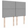 vidaXL Boxspring met matras stof lichtgrijs 160x200 cm