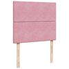 vidaXL Ottoman bed met matrassen 120x190cm fluweel roze