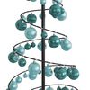 vidaXL LED-kerstboom met kerstballen 100 LED's warm wit 150 cm