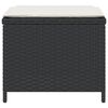 vidaXL Tuinkrukken 4 st met kussens 40x40x35 cm poly rattan zwart