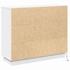 vidaXL LED Sideboard Wit 90 x 32 x 75 cm Bewerkt hout