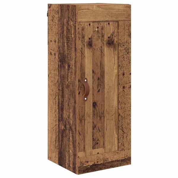 vidaXL Wandkast Oud Hout 34,5 x 34 x 90 cm Bewerkt hout